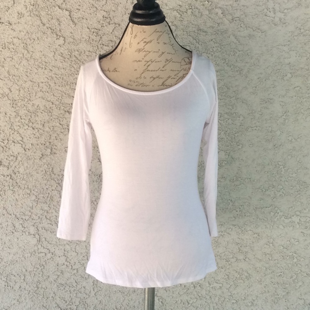 Boston Proper White Basic Staple Shirt Blouse 👚